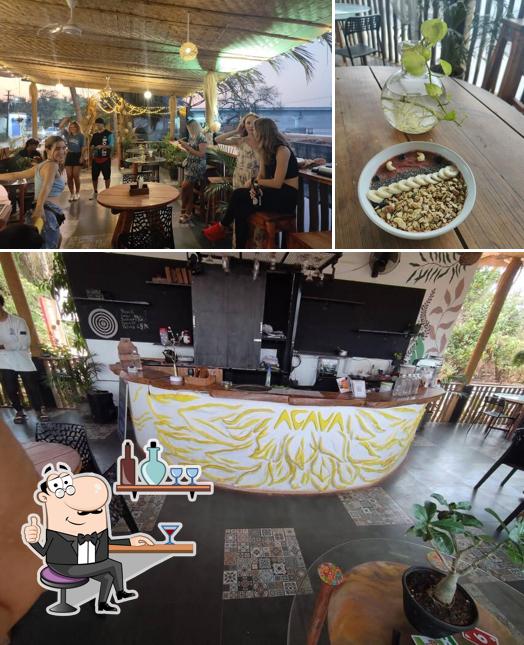 The interior of AGAVA restaurant & bar