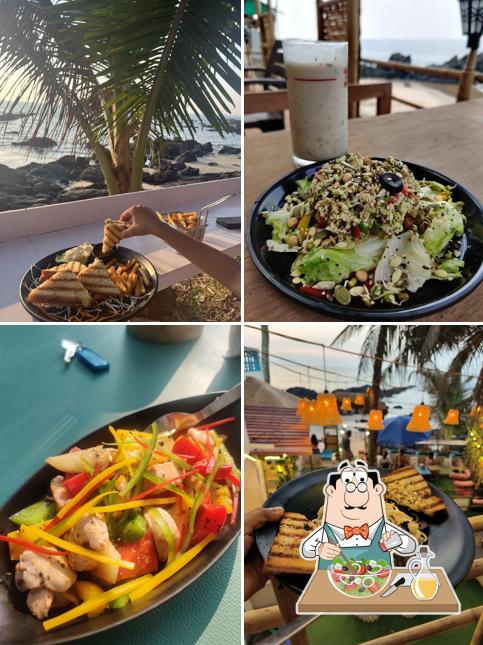 Greek salad at ATS - Arambol, Goa (All Terrain Stay)