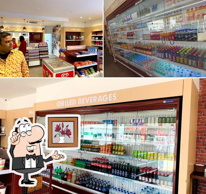 This is the picture displaying interior and food at Shell Petrol Station Lalacheruvu