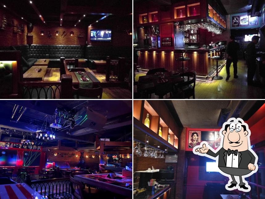 Take a seat at one of the tables at Xs Bar & Lounge