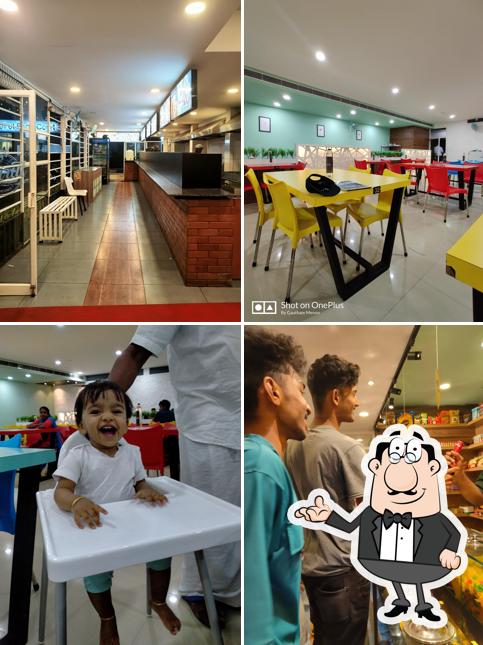 Take a seat at one of the tables at Beirut Restaurant & Food Court
