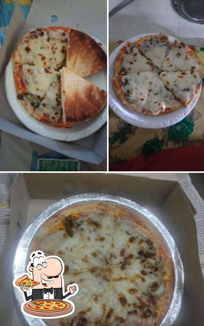 Pick pizza at Krishna juice and ice cream parlour