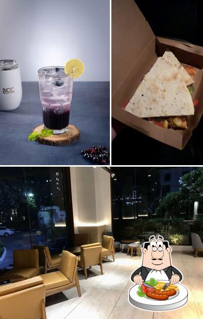 The photo of food and exterior at The Black Coffee Cafe