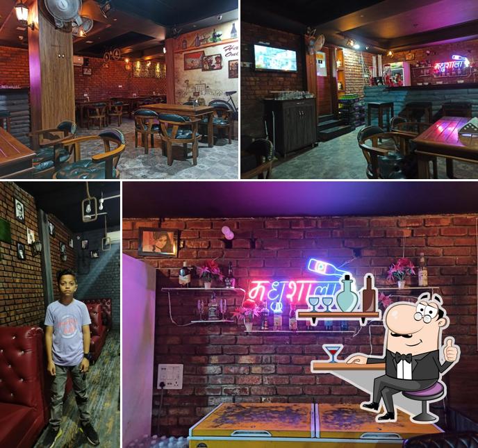 The interior of Best Restaurant Dishoom Lounge