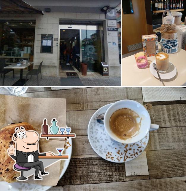 Questa è la immagine che presenta la interni e cibo di Caffe’ Gargoni Pomezia