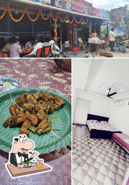 The picture of food and exterior at Maredumilli home's homely restaurant