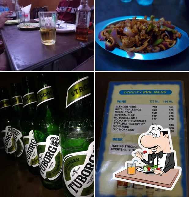 Take a look at the picture showing food and drink at Dynasty Restaurant