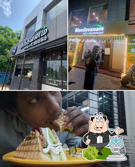 Check out how Nandavanam Veg Restaurant looks outside