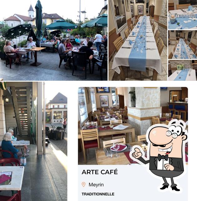 Gli interni di Arte Cafe