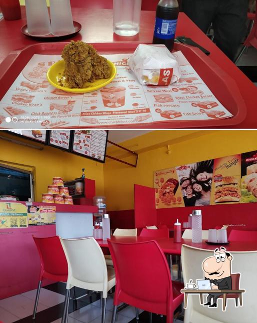 The interior of Chick Blast