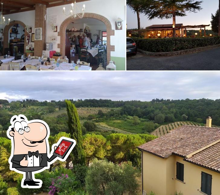 La esterno e interni del ristorante