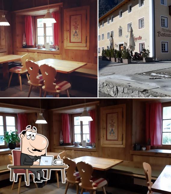 La interni e esterno del ristorante