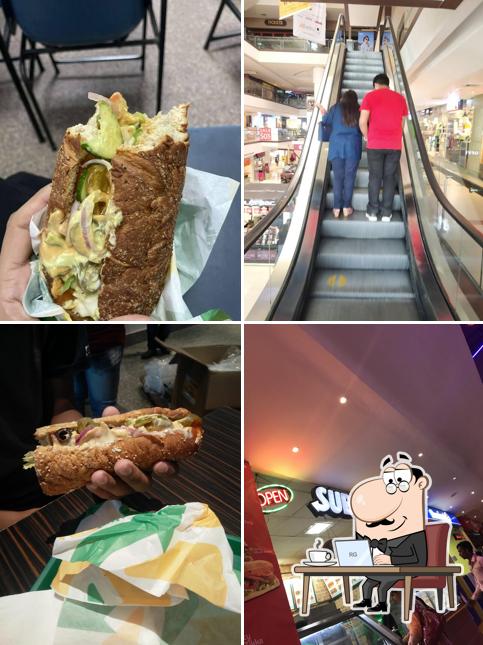 The interior of Subway Silver Arc Mall