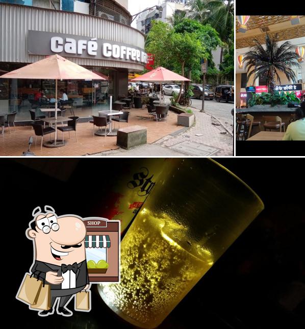 This is the image depicting exterior and food at Café Coffee Day