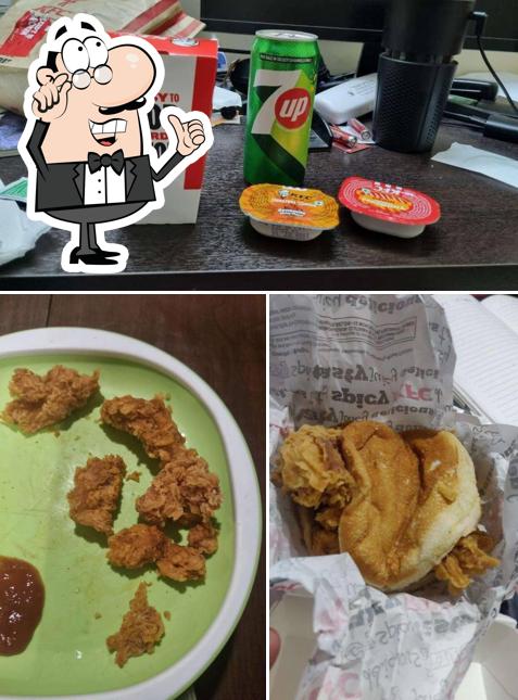 The interior of KFC
