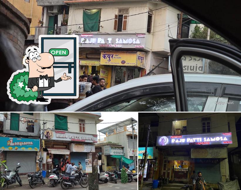 You can get some fresh air at the outside area of Raju Patti Samosa