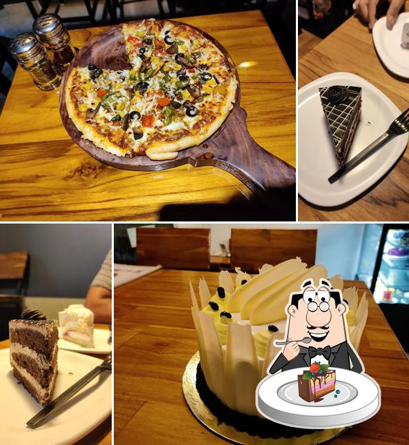 Chocolate cake at SPOT CAFE