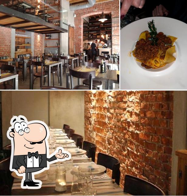 Gli interni di Trattoria Mibabbo