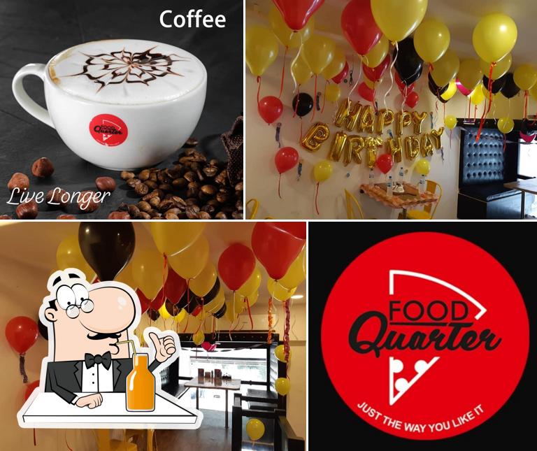 Food Quarter serves a variety of beverages