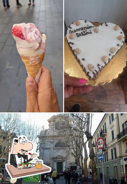 Cremeria Sestri Genova si caratterizza per la cibo e esterno