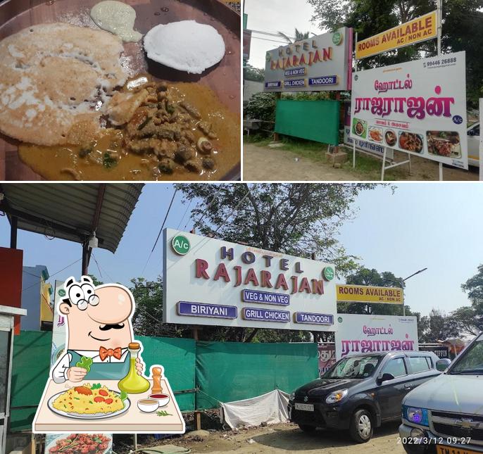 The restaurant's food and exterior
