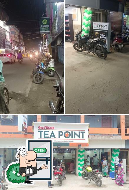 The exterior of Sri Saravanas & Casino Tea Point