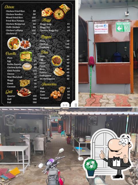 Take a look at the image depicting exterior and food at Garden Cafe