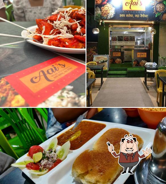 Food at Aai's Indian Restaurant