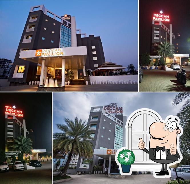 You can get some fresh air at the outside area of Hotel Deccan Pavilion