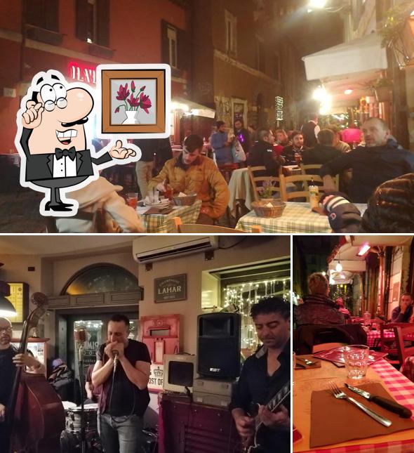 Gli interni di Il Vicola Da Tony