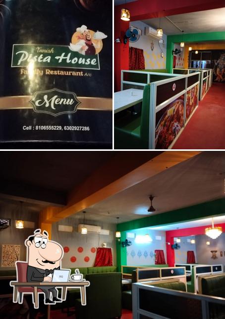 Among different things one can find interior and food at Tanish Pistha House Mandi Family Restaurent