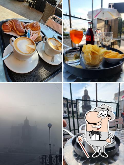 Tra le varie cose da Bar Centrale si possono trovare la esterno e cibo