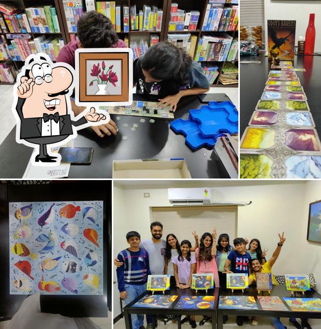 The interior of Untangle Teynampet - Puzzles & Board Games Cafe