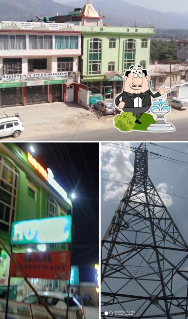 You can get some fresh air at the outside area of By The Way, Hotel & Restaurant