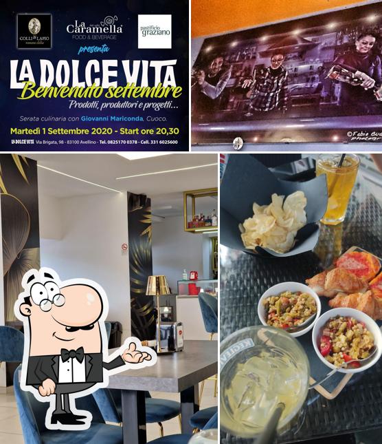 Gli interni di La Dolce Vita caffetteria