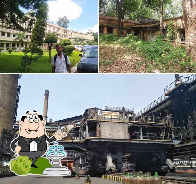 Check out how Bokaro Steel Plant ADM Building Canteen Indian Coffee House looks outside