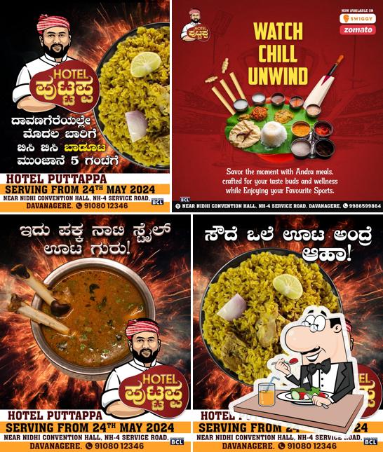 Food at Hotel Puttappa