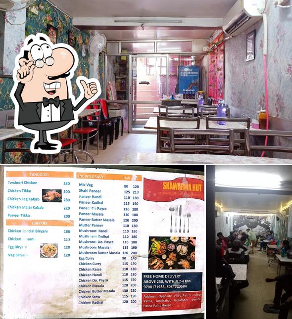 The interior of Shawarma hut