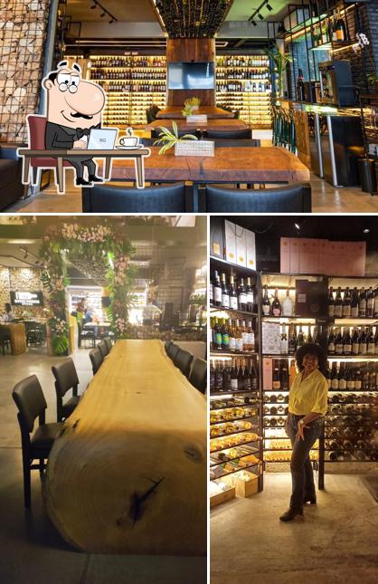 Veja imagens do interior do Entre Vinhos Store