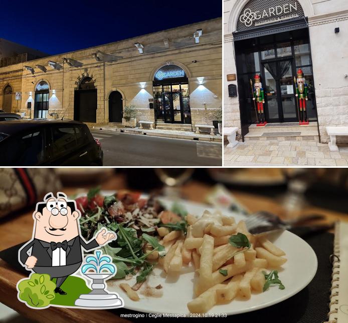 Tra le varie cose da Garden - Ristorante Pizzeria si possono trovare la esterno e cibo