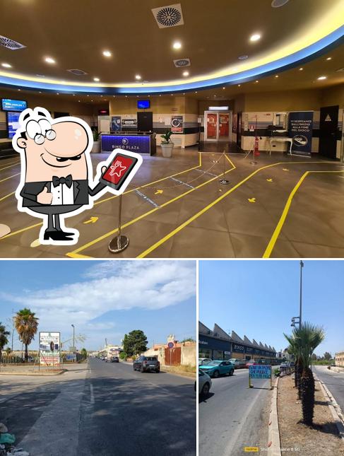Questa è la immagine che mostra la esterno e interni di Bingo Plaza