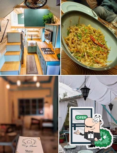 Enjoy the view at the outside area of Tiny House Cafe