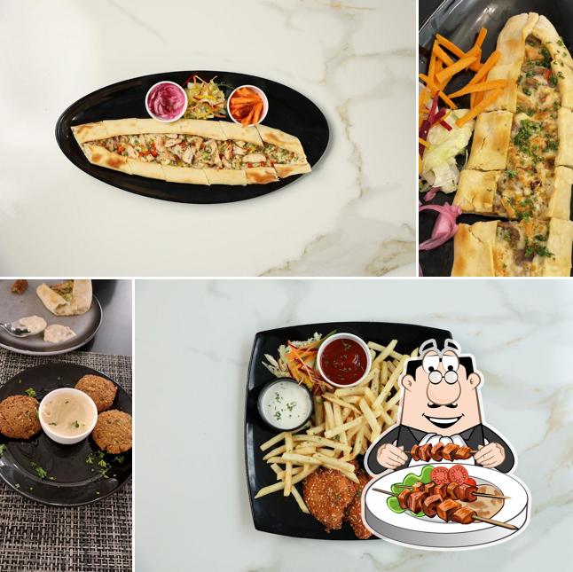 Food at The Law Cafe with Diwaniya Mediterranean Kitchen