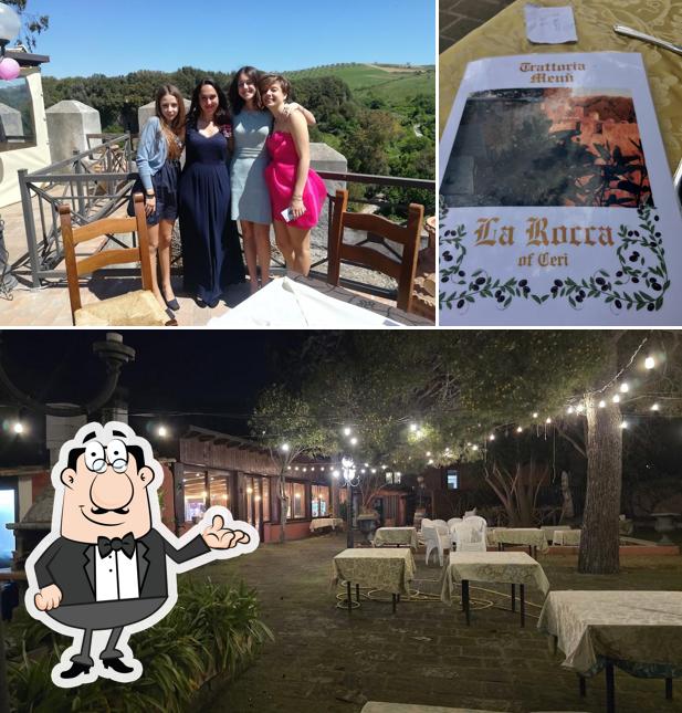 Gli interni di Trattoria La Rocca