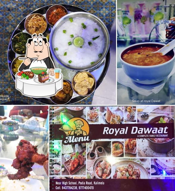 Hot and sour soup at Royal Dawat Family Restaurant