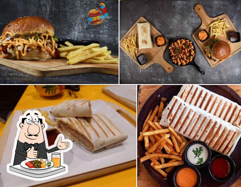 Meals at Ginnis biggie burger