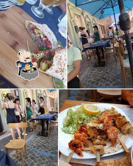 Guarda la immagine che mostra la cibo e interni di piada factory