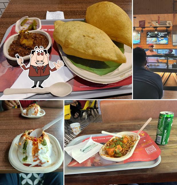 Food at Haldiram's - New Delhi Railway Station