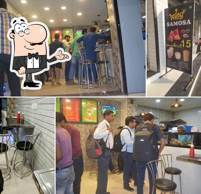 The interior of King Vada Pav and samosa