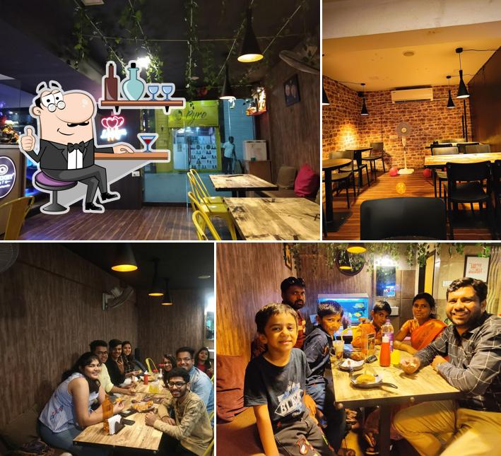 The interior of Pokket cafe College Road